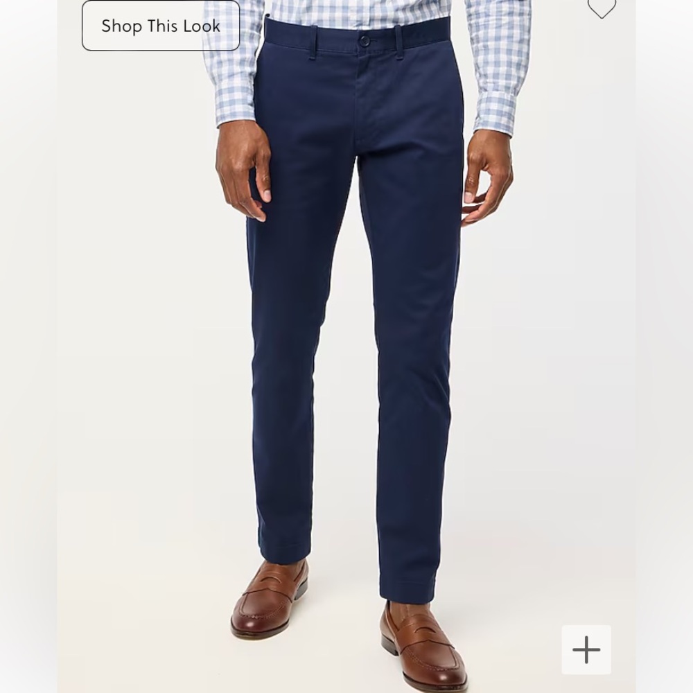 J. Crew Slim Fit Cino Pant W35 L34 in Navy Blue